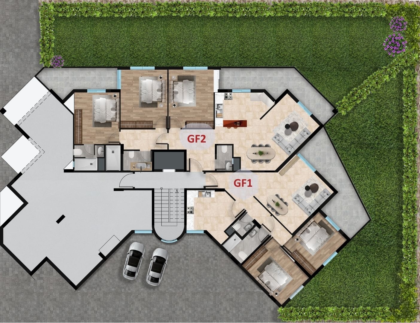 Ground Floor Apartments Plan